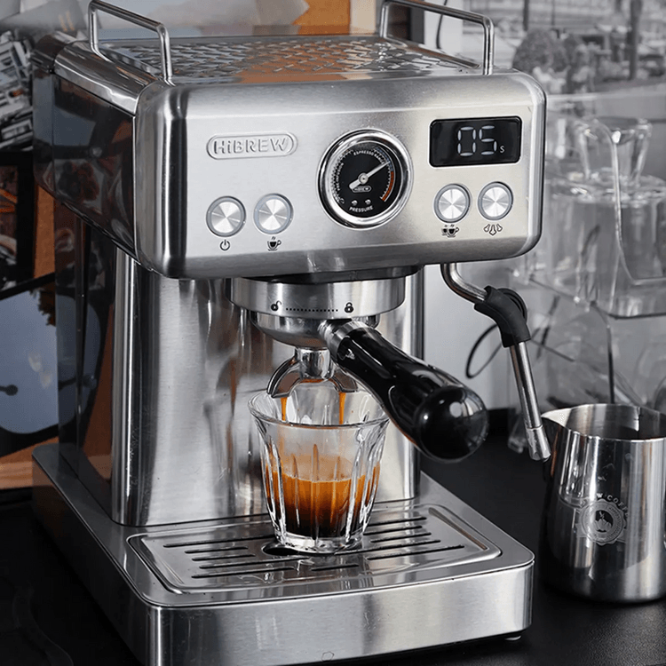 HiBREW H10A 20Bar Semi Automatic Espresso Coffee Machine Silver