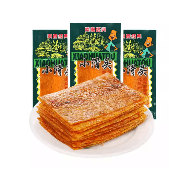 Little Slick Spicy Strips, Mildly Spicy Thin Slices, Childhood Nostalgic Spicy Snack, 18g * 10 Packs 3