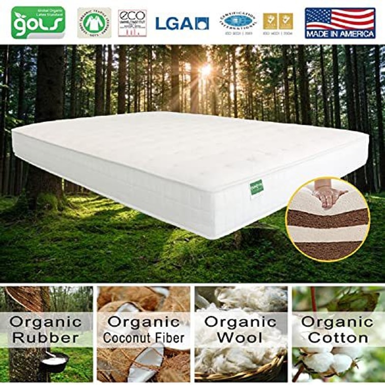 Colva Mattress - Organic Latex and Coconut Coir Medium Firm - FULL SIZE 3