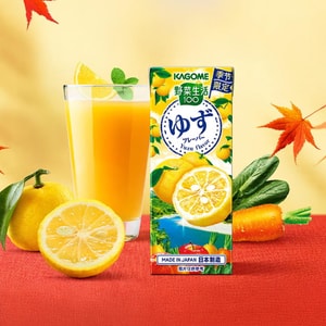 Vegetable Life Fruit and Vegetable Juice Yuzu Flavor, 6.59 fl oz【Seasonal Limited Edition】