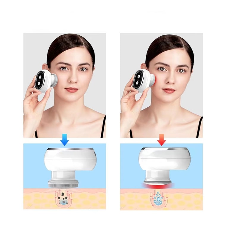 [새롭게 업그레이드된 투인원 다기능] KΛKUSΛN 미니 어린이 세안기 고주파 미용기 화이트 1개 9