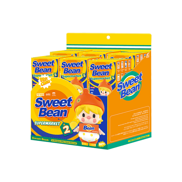 商品详情 - 泡泡玛特POP MART 小甜豆超市系列2盲盒手办 整盒含12个 - image  0
