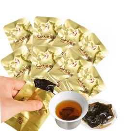 仙人餘糧 九蒸九曬黃精 九華山採挖 只選頭部30% 九蒸九曬 色澤鮮亮有光澤 軟糯否甜有嚼勁 90g 七袋分裝