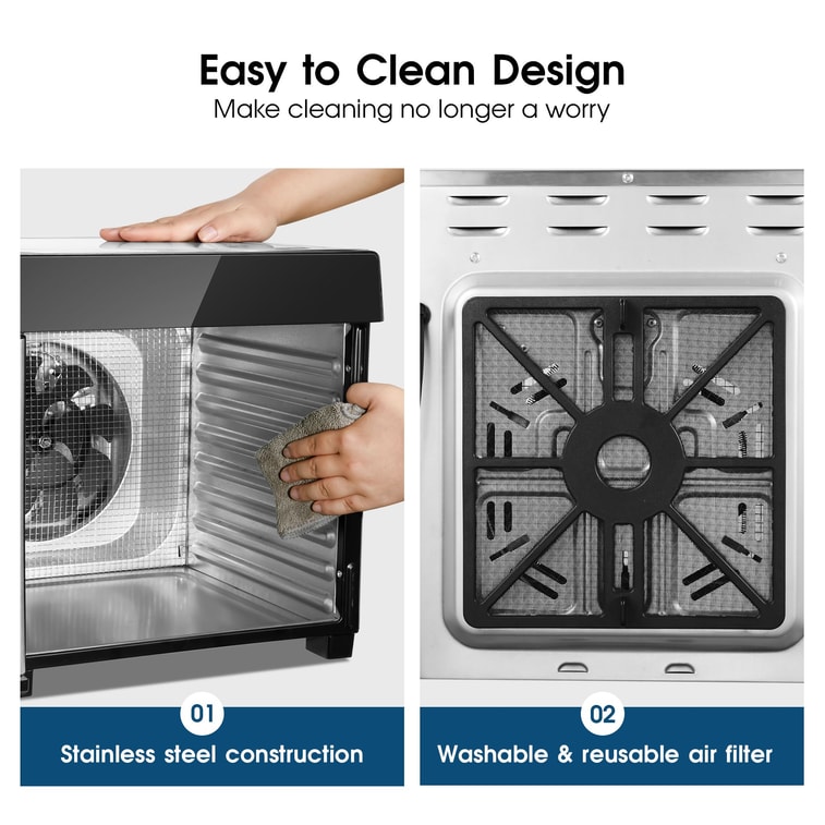 Amzgachfktch Stainless Steel Large Capacity Food Dehydrator 5