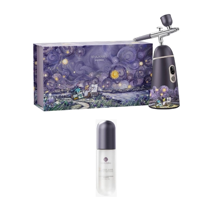 【Free Gift: Repair Essence 5ml】 GX Diffuser Intelligent Needle-free Water Light Oxygen Injection Beauty Instrument The EM 1 Piece +Complimentary Instant Care Hydration Repair Essence 5ml