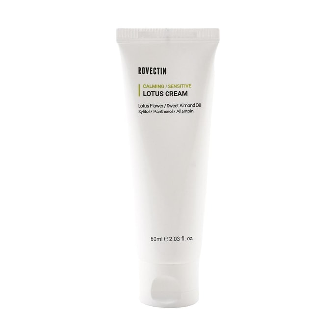 韓國Rovectin 蓮花鎮靜舒緩乳霜 60ml 保濕提亮 抗氧抗老 低刺激 敏感肌