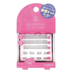 【日本直邮】 日本 SHO-BI 妆美堂 妆美堂 局部装饰性睫毛02 1盒 美睫产品 局部 睫毛 美妆 工具 精准 便携