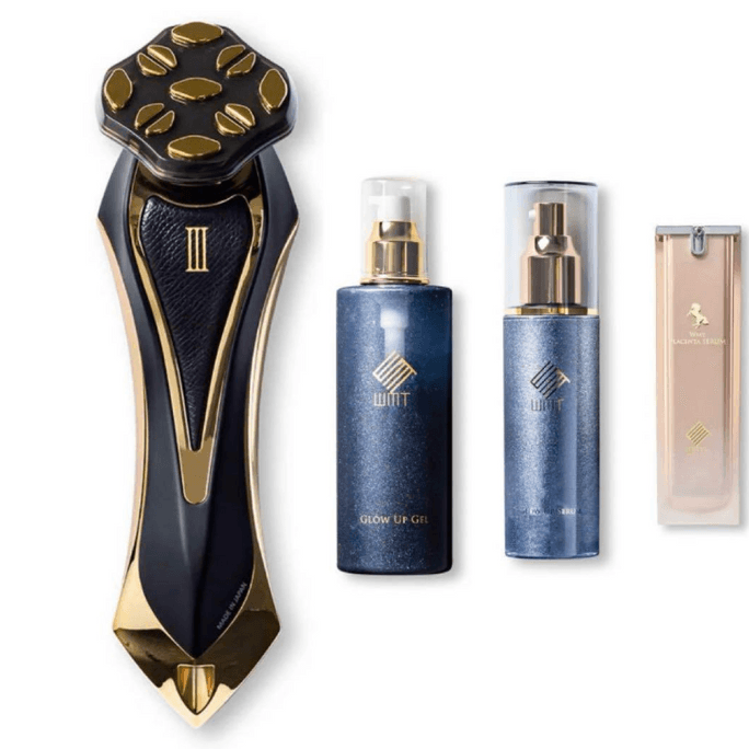 The ZeusⅢ Facial Tech Tool Sparkling Black Gold