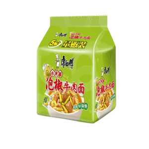 [Direct Mail to the United States]  Instant Noodles Classic Pickled Pepper Beef Noodles 104g*5 bags