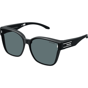 Square Large-Frame Folding Prescription Glasses Black FD496-SP316