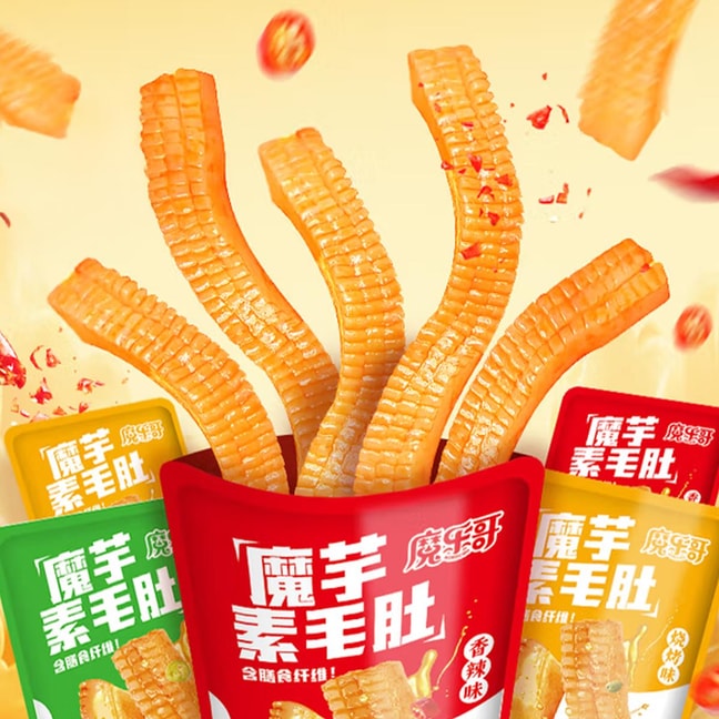 魔乐哥 魔芋素毛肚 烧烤味 360g【Q弹爽滑 鲜香入味】