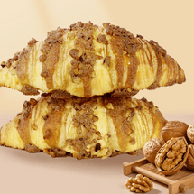 허니 머스타드 필링이 들어간 호두 마리오 크루아상 빵 14.11온스