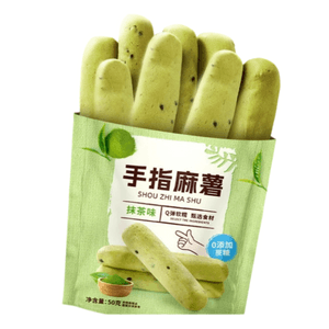 Bibi Zan Finger Sweet Potato Matcha Flavored Casual Snack 50g * 6 Bags