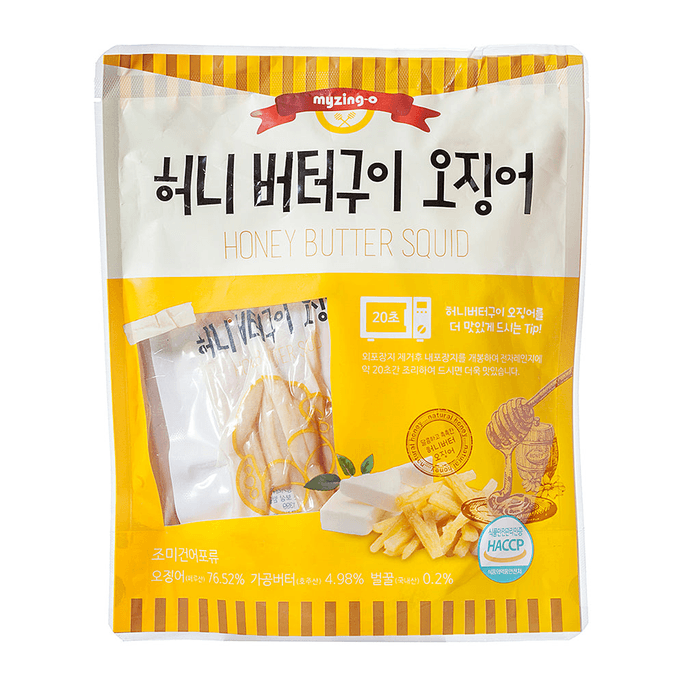 韩国Myzingo Honey黄油烤鱿鱼 180g