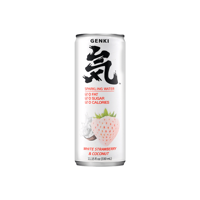 White Strawberry & Coconut Sparkling Water, 11.15fl oz