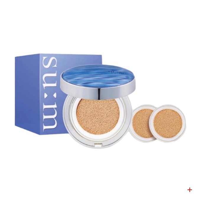 【香港直邮】 韩国 苏秘37· 水漾沁润气垫CC霜套装 15g正装+2个替换芯 01亮肤色 SPF50+ PA+++ 清爽持妆 水光肌妆效