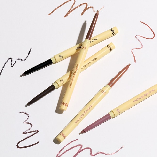 韩国TWOEDIT 纤细眼线笔 2mm超细笔头 12h不晕防水防油防汗 #01 Icing Black 冰晶黑【LUNA定制推荐】