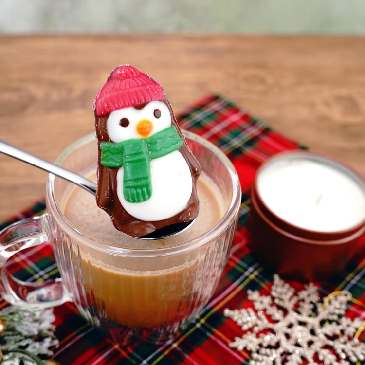 No Brand Snowman Cocoa Bomb Drink+Penguin Cocoa Bomb Drink with