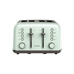 【Low Price Guarantee】4-Slice Teal Stainless Steel Toaster DT640G Vintage Green