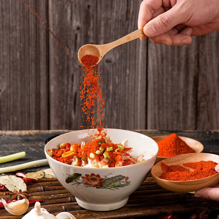 【中国直送】ジデリ チリパウダー 100g袋 赤唐辛子パウダー バーベキュー調味料 バーベキュー串焼き 乾物 鍋調味料 粉末 4