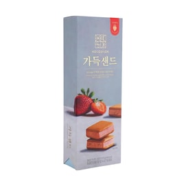 Premium Butter Sand Cookie Gift Box Fresh Strawberry Flavor 4.3 oz【Must-Buy Souvenirs】