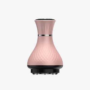 美國 C&C Lifestyle 【北美】電動拔罐刮痧神器 經絡刷 全身通用 肩頸疏通 揉腹背部按摩疏通經絡刷 送2瓶精油 粉紅系