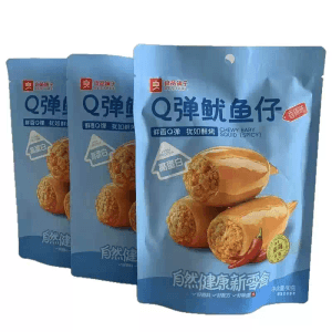 Lianghangpuzi spicy Q-bounce squid snacks with seeds, ready-to-eat seafood snacks, 90g*1