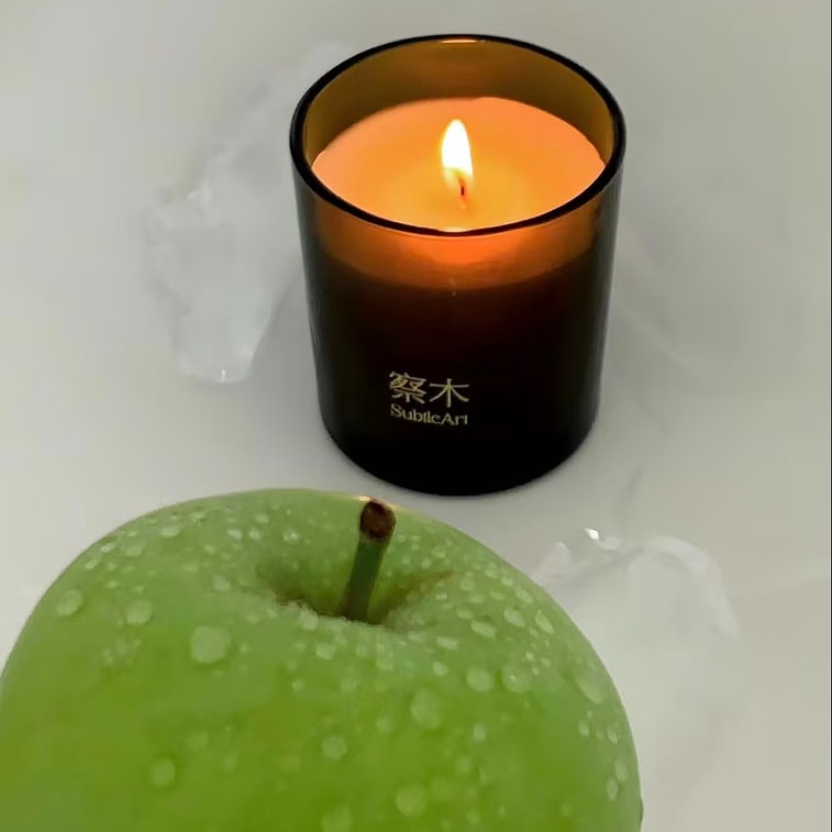 차무 [봄 향기 캔들 - 새콤달콤한 청사과] 프리미엄 니치 제품, 여성을 위한 완벽한 선물, 연말 선물, 대용량, 긴 연소 시간, 향기로운 장식용 소품 (1개) 6