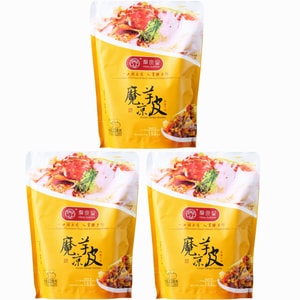 Konjac Cold Peel Sesame Flavor 3 Packs*8.04oz Low-fat And Low-calorie Light Meal Replacement