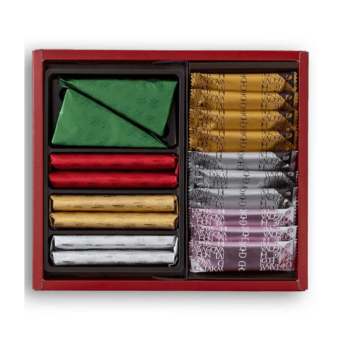 【日本直邮】 日本 本高砂屋 烧果子脆饼巧克力组合 25个