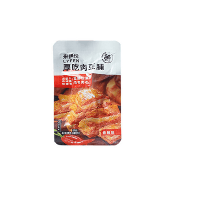 [中国直邮] 来伊份LYFEN厚吃肉豆脯香辣味 豆制品素食零食118g/袋