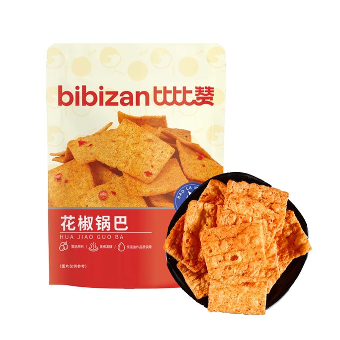 【一口沦陷】比比赞 花椒锅巴魔鬼辣度锅巴【爆辣味】128g