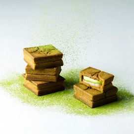 Butter Sandwich Cookies Gift Box Matcha Flavor 5pc【Japanese Butter Cookies】