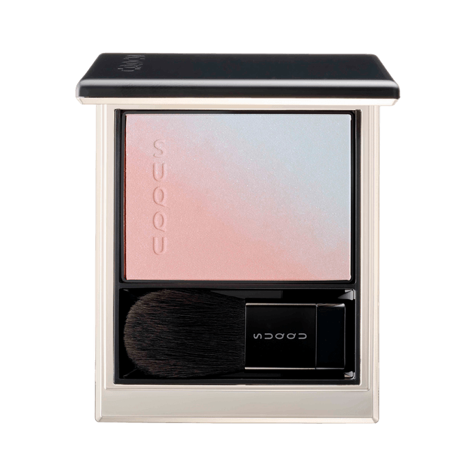 Blurring Color Blush, Blush Couleur Fusion Parfaite, #08 Sukinagame -  Peach Coral Blush + Icy Highlighter【2025NEW】