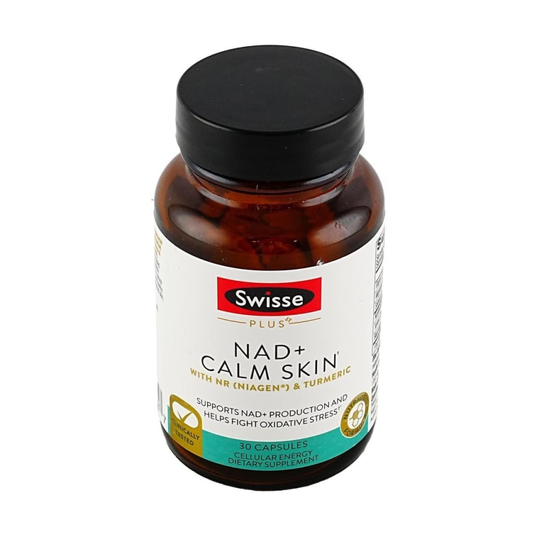 澳洲SWISSE斯威詩 Plus NAD+ 舒緩肌膚補充劑 30粒 延緩老化 細胞修復再生 舒緩肌膚刺激 緩解壓力 保持肌膚彈性健康 純素 5
