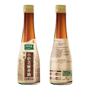 0 Add Sesame Oil Black Pure Sesame Oil Dish Hot Pot Cold Salad Household Small Bottle 188g * 1 Bottles