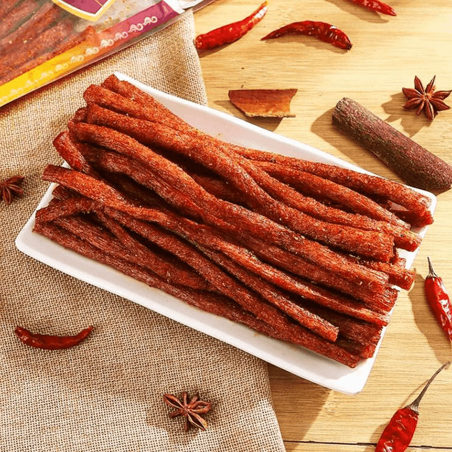 Long Latiao, Spicy Wheat Gluten Snacks,6.07 oz