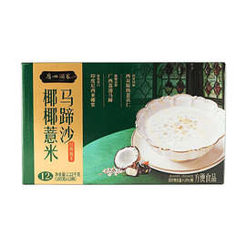 코코넛 율무 & 밤 디저트 6.53oz*12팩【클래식 광둥식 디저트】【바로 먹을 수 있음】