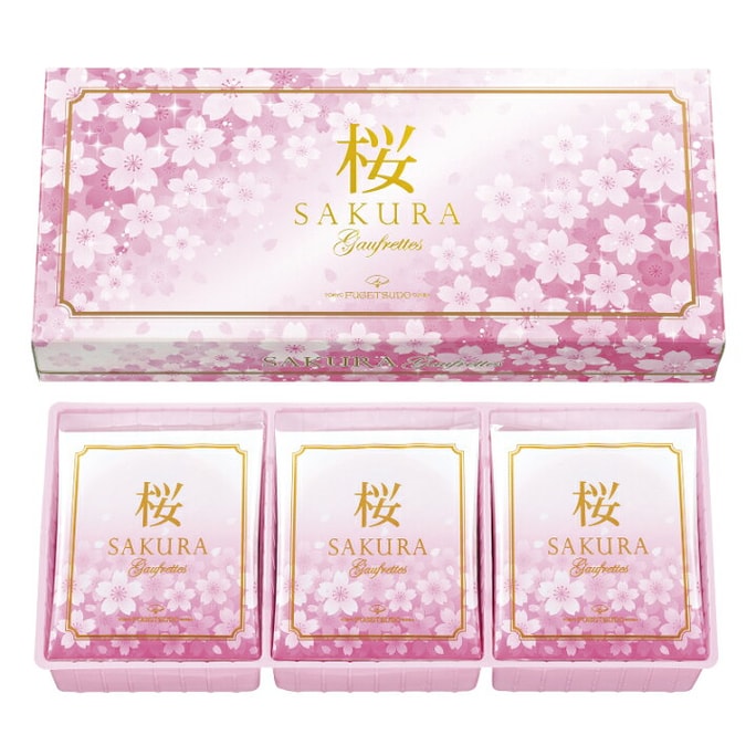 Tokyo Fugetsudo Spring Limited Sakura Sandwich Pancakes 12 Pieces