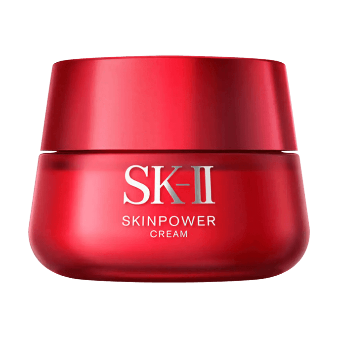 日本SK-II SK2 SKINPOWER 赋能焕采精华霜 新版大红瓶面霜 80g  立体紧致 轮廓提升