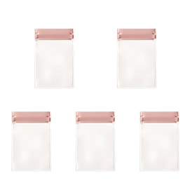 Mini Waterproof Card Case Highly Transparent Visible Jewelry Storage Bag 5 Pcs