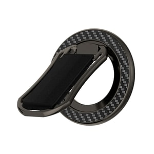 [중국 직배송] HSPM 맥세이프 자석 링 휴대용 접이식 휴대폰 거치대, 360° 회전 자석 스탠드 [블랙] - 자석판 1개 포함