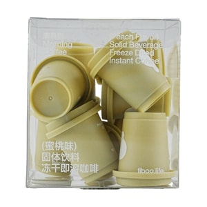 Solid Beverage Freeze Dried Instant Coffee #Peach Flavor 2g*10 cups/box