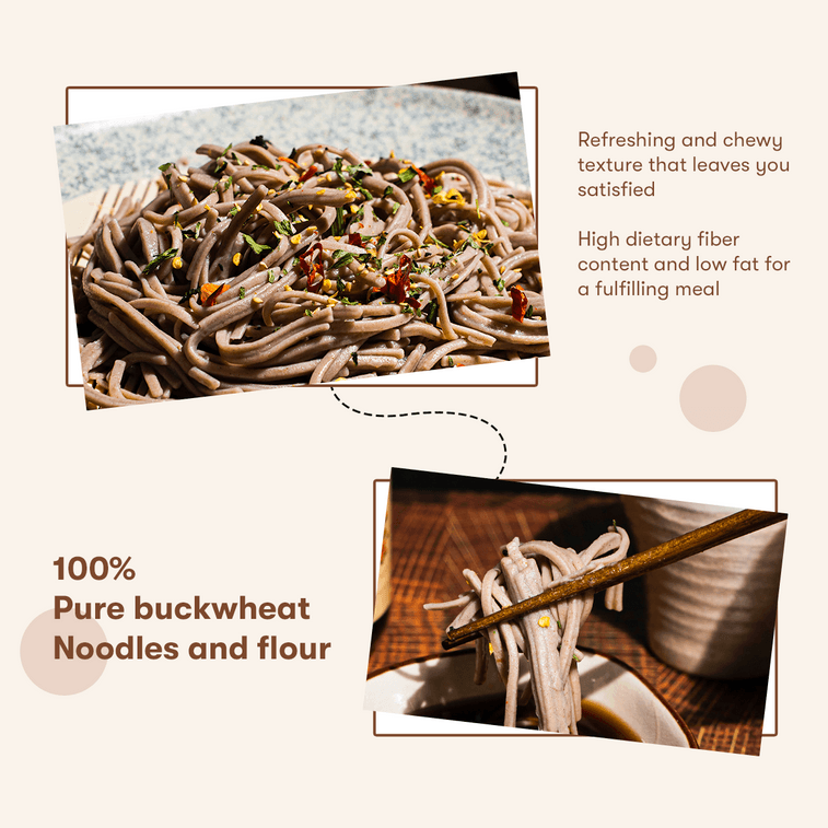 100%そば粉使用 そば麺 7.05オンス【無塩・無脂肪乾燥麺】 9