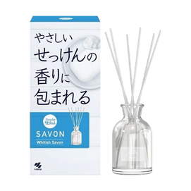 日本KOBAYASHI小林制药 SAVON 芳香香薰 藤条香薰无火香氛 清新白皂香 70ml