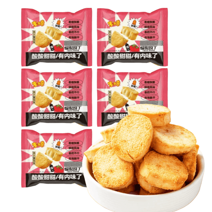 【中国直邮】 米多奇 烤馍丁  鸡汁番茄口味 25g*5包   馍片多口味烤馒头片早餐饼干休闲小零食