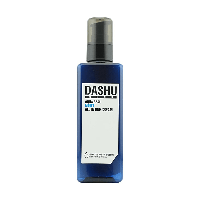 Aqua Real Moist オールインワンクリーム 5.17 fl. oz. 男性向けディープ保湿＆リフレッシュスキンケア
