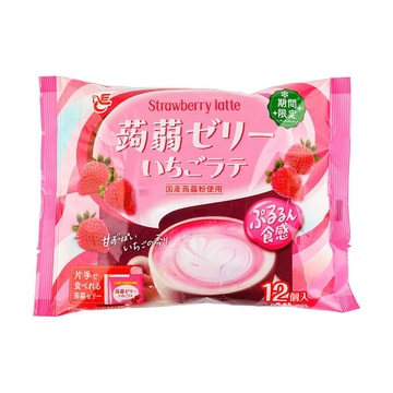 Konjac Jelly Strawberry Latte Flavor 7.61 oz