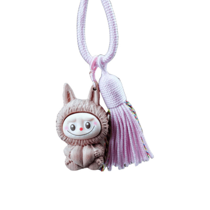 Bloodwood LABUBU Phone Charm – Gradient Color Keychain  Cute Bag Accessory & Desk Decor