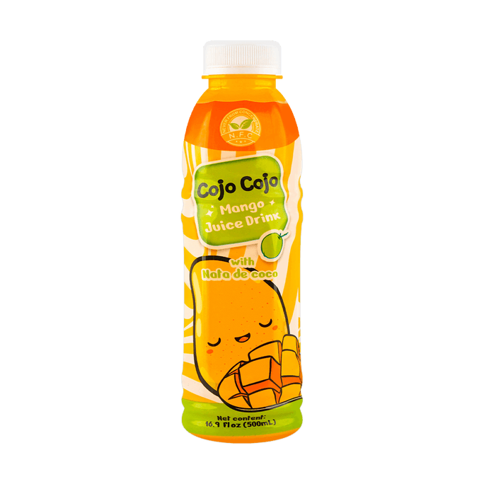 Mango Juice Drink with Nata De Coco (Coconut Gel) 16.9 oz